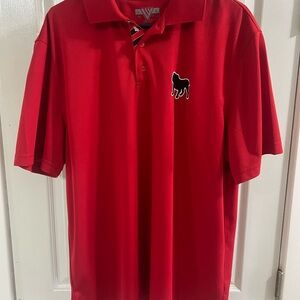 UGA University of Georgia Men's Red Polo
